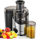 Juicer Machine Easy to Clean, 3" Feed Chute for Whole Fruit and Vegetable, Brush, Black