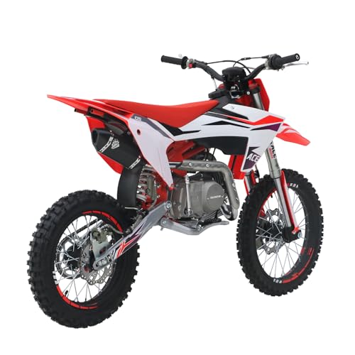 125CC Dirt Bike, 4-Speed Manual Clutch, 17"/14" Tires V202
