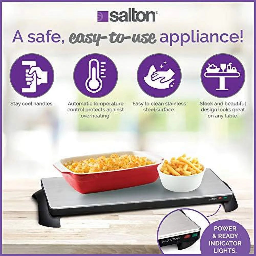 Cordless Warming Tray Medium Electric Hot Plate I5962