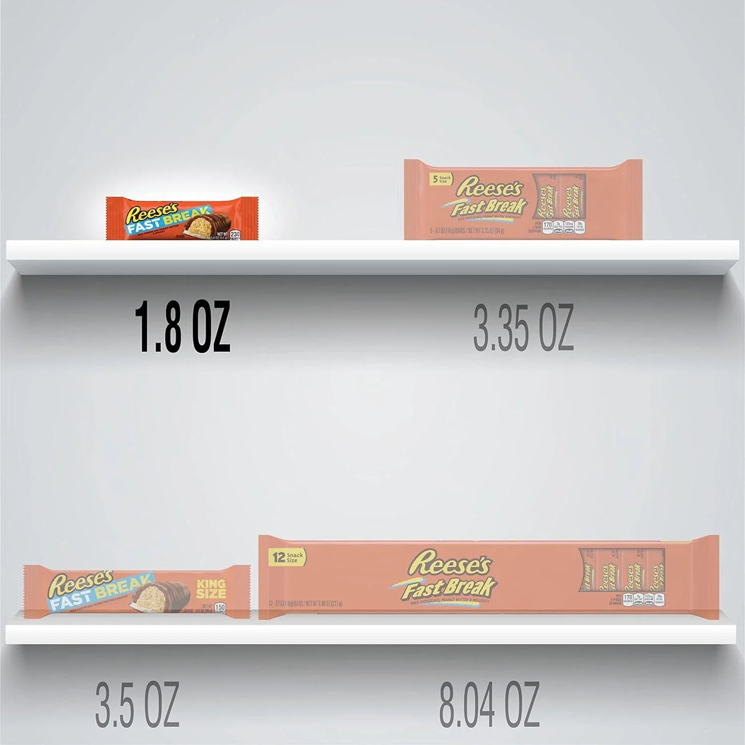 Peanut Butter Nougat Candy Bars 8 Pack T23140