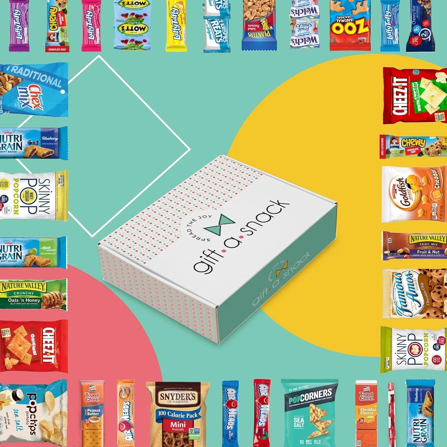 Variety Snack Box 42 Count with Chips, Crackers, Cookies & Candy Y590952