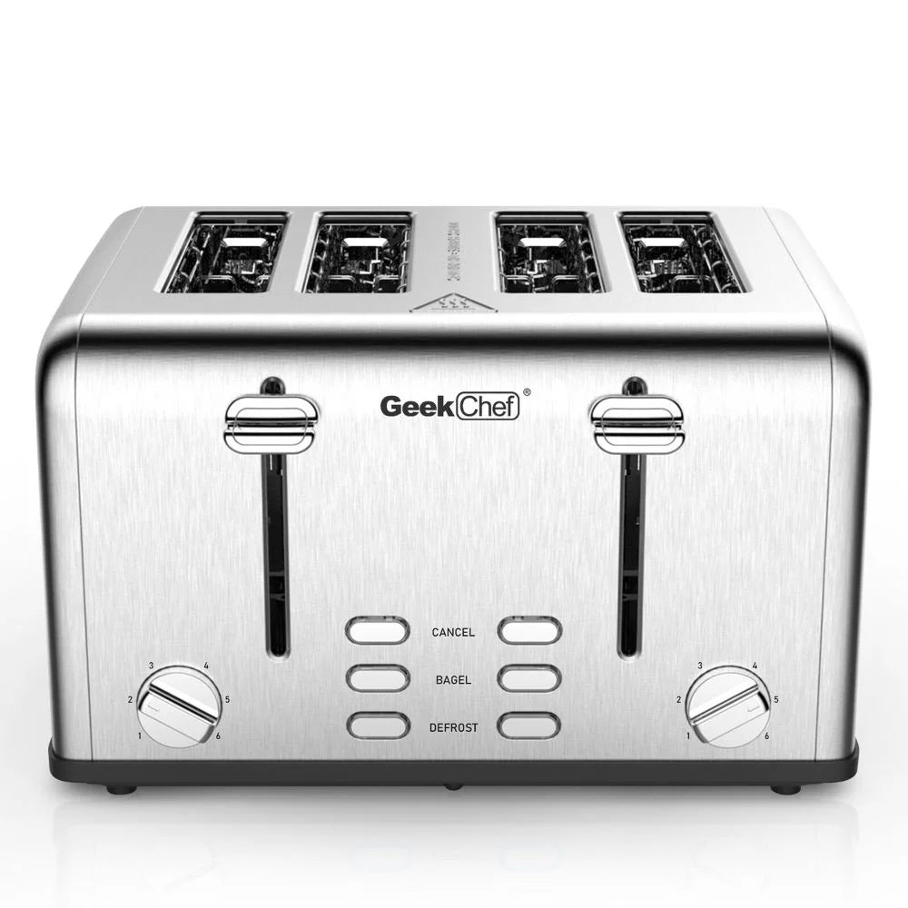 Stainless Steel 4-Slice Toaster with Extra-Wide Slots R83218