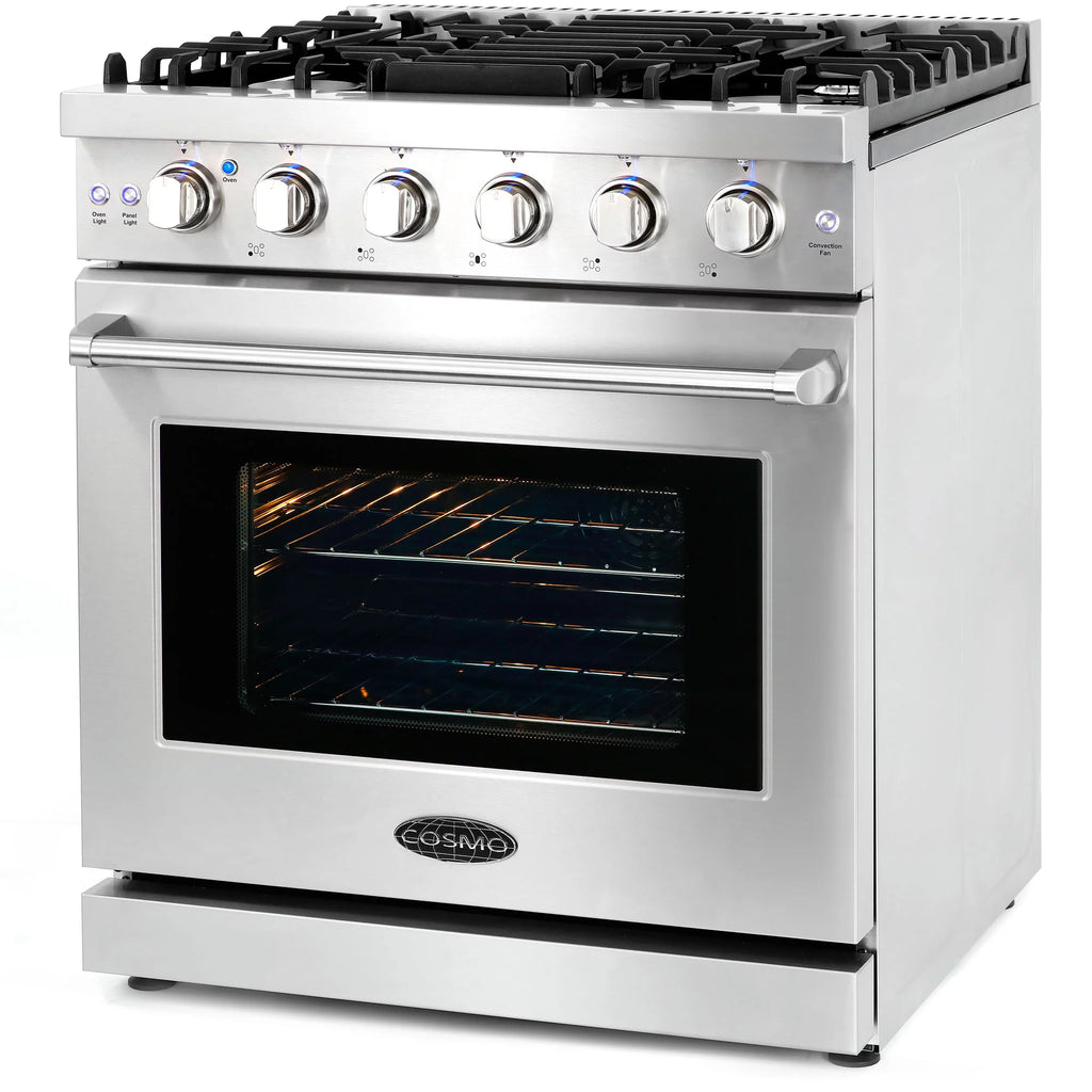 2 Piece Kitchen Appliance Package with Gas Range and French Door Refrigerator O74134