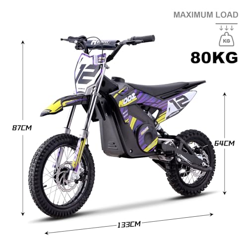 Electric Dirt Bike 36V 1000W Purple C585677