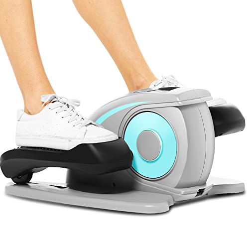 Under Desk Elliptical, Electric Leg Exerciser for Seniors, Portable Seated Foot Pedal with Remote X102