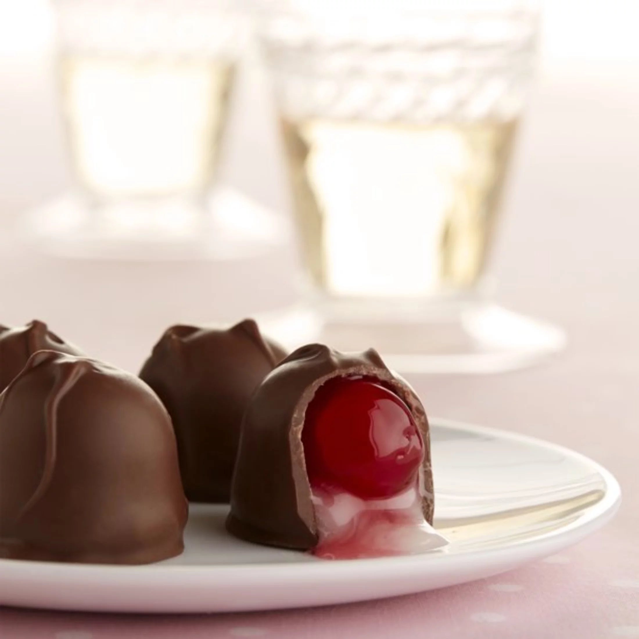 Dark Chocolate Cordial Cherries, 3.3 oz Box, 5 Pieces, Pack of 4 F490299