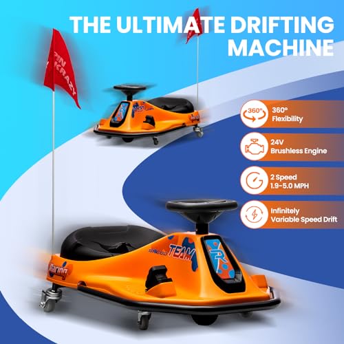 24V Electric Go Kart Drifting Car with 360° Rotation L71704