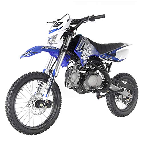 125cc Gas Dirt Pitbike with Headlight, Black Q764383
