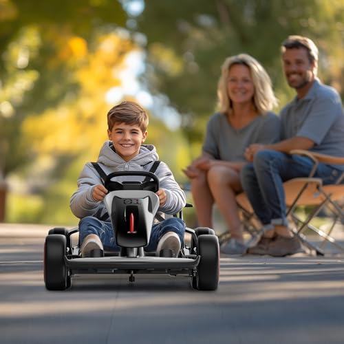 24V Electric Go Kart for Big Kids with 5-Point Safety Belt I93490