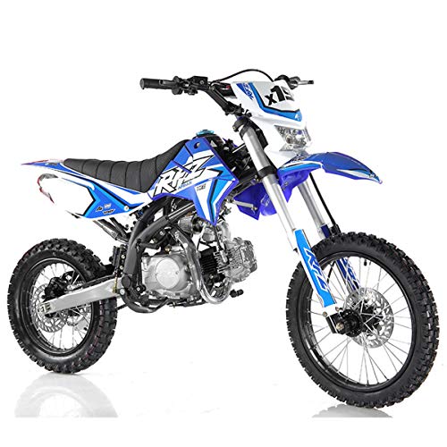 125cc Gas Dirt Pitbike with Headlight, Black Q764383