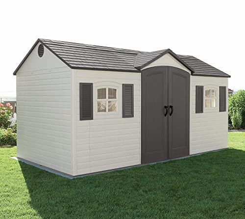 Outdoor Storage Shed, 15 x 8 ft, Dual Entry Z43758