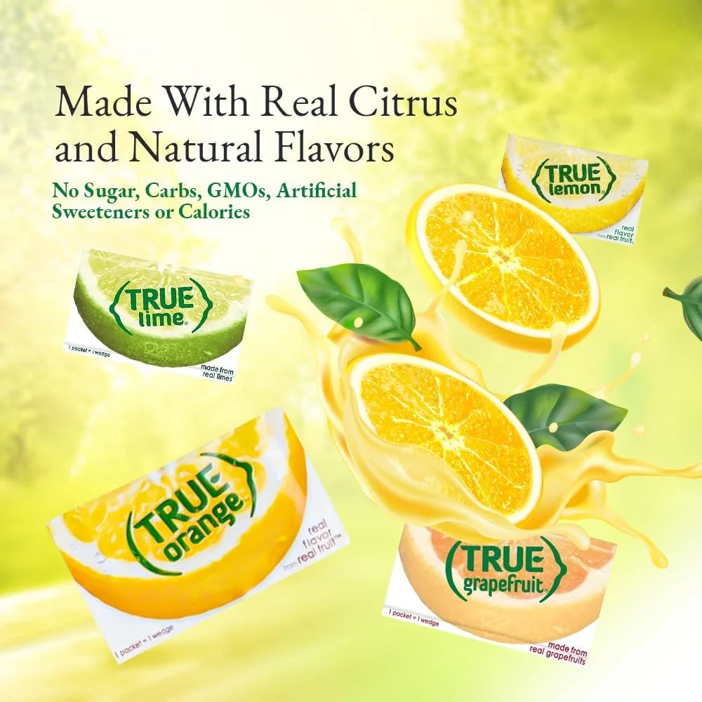 Powdered Drink Mix Variety Pack, Zero Calorie Unsweetened Water Flavoring, 100 Pack R82887