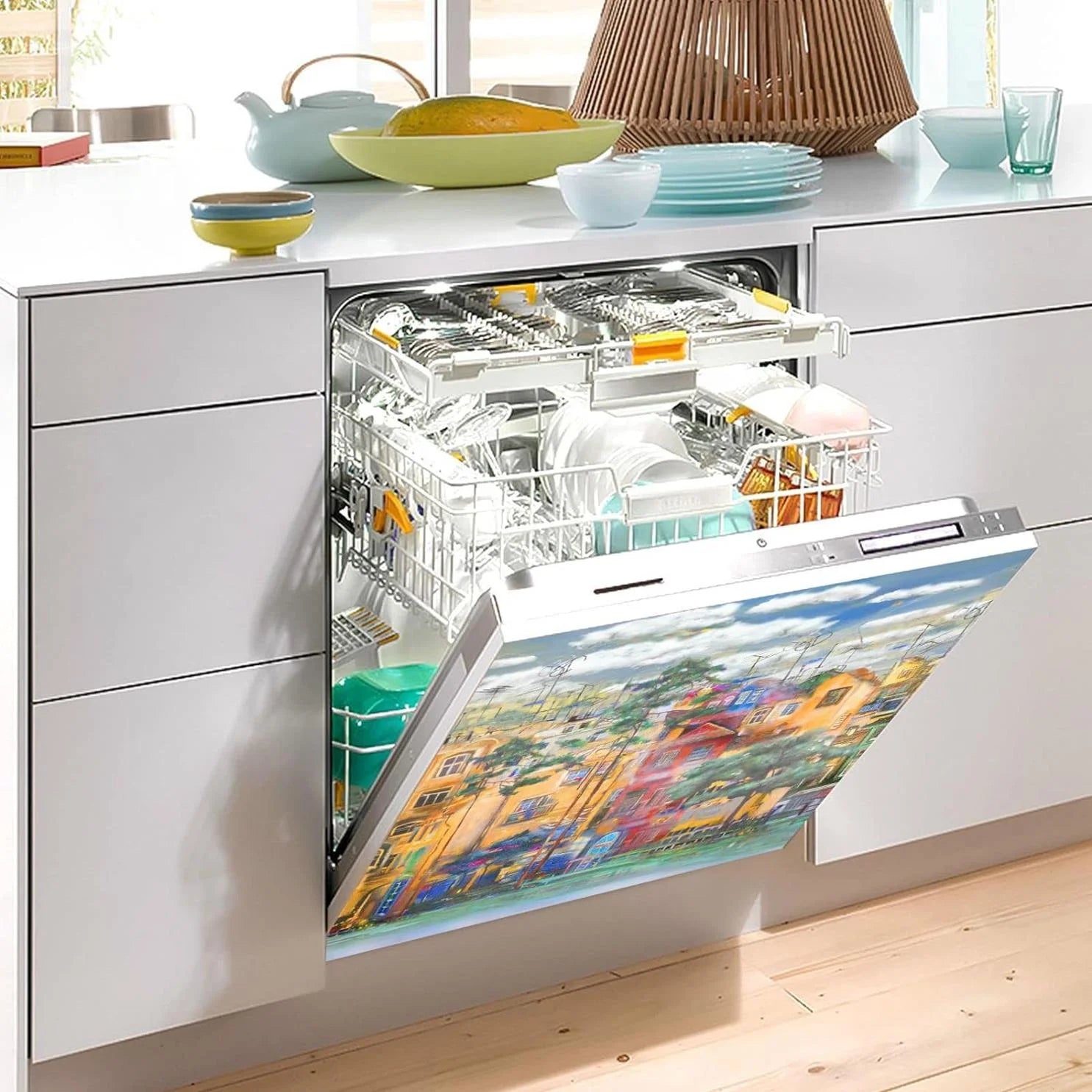 Dishwasher Magnet Cover for Kitchen Appliance Decor I550