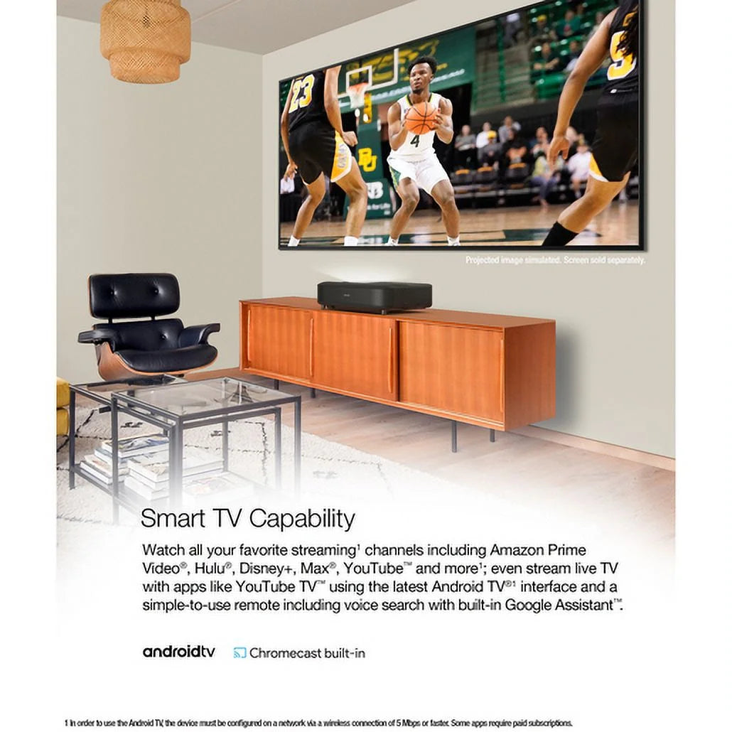 Smart Streaming Laser Projector - Black E769818