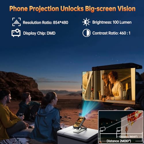 Rugged Smartphone 5G 33000mAh with Projector, 48GB+512GB Unlocked Android 14 Q4246