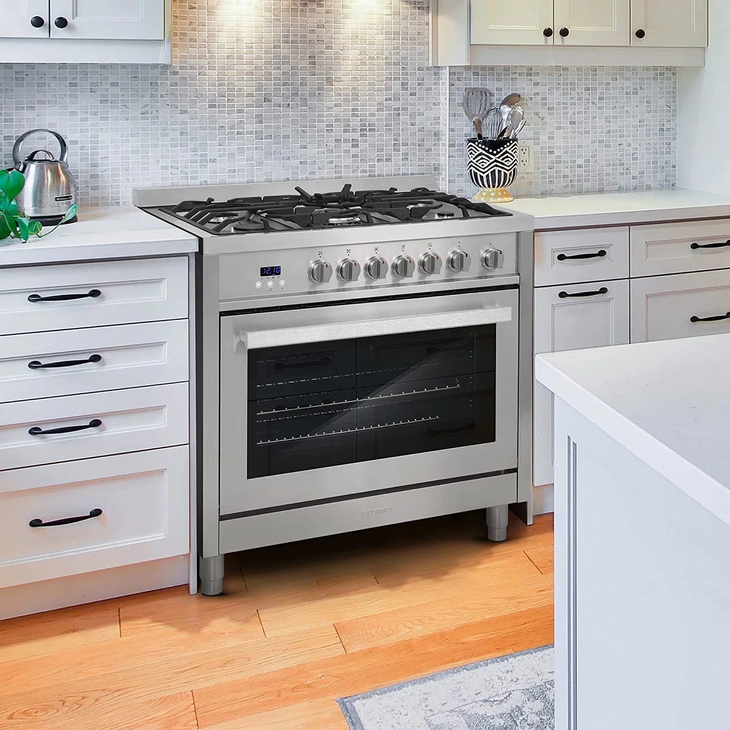 36-in 5 Burner Gas Range with Convection Oven C296540