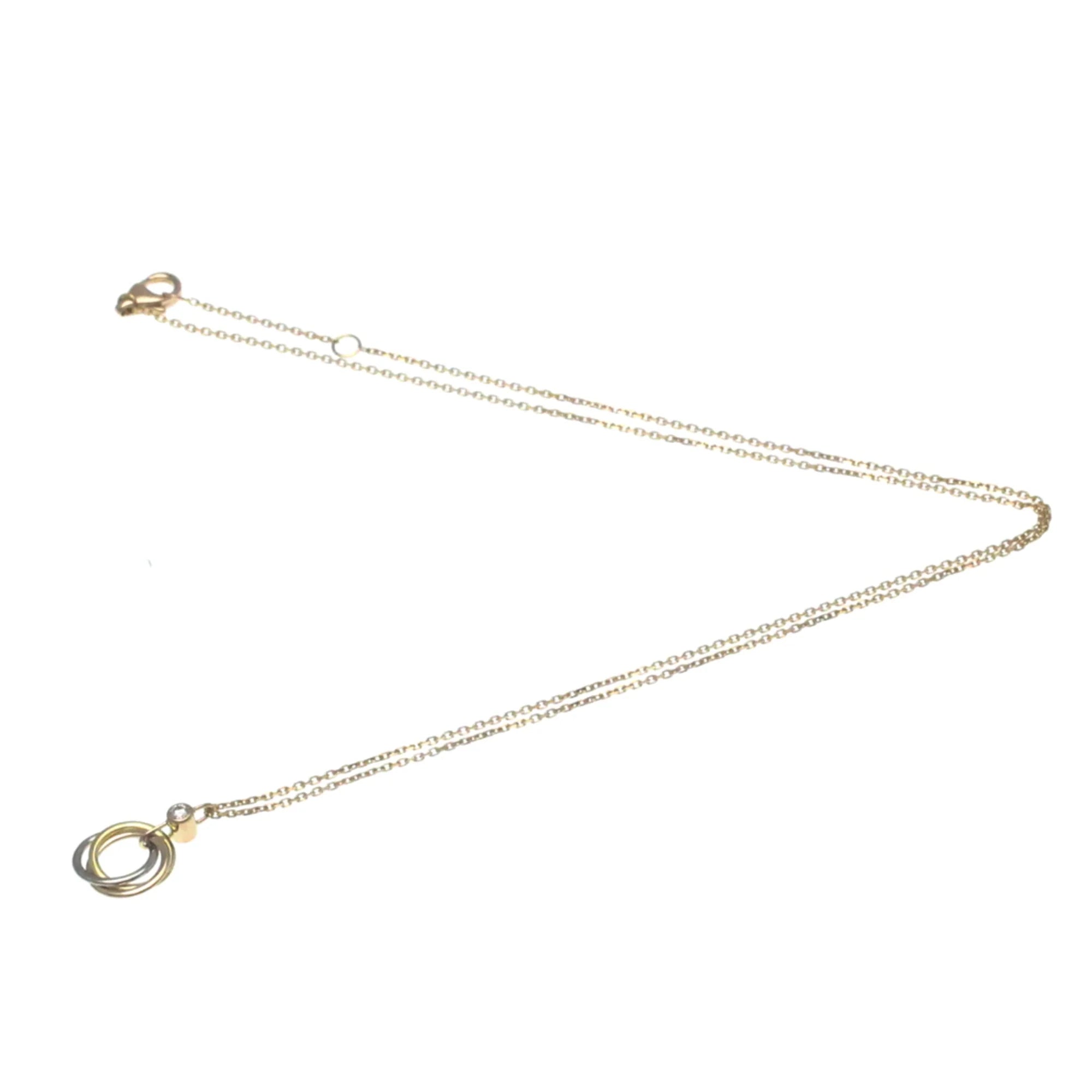 18K Pink White Yellow Gold Diamond Pendant Necklace P3174