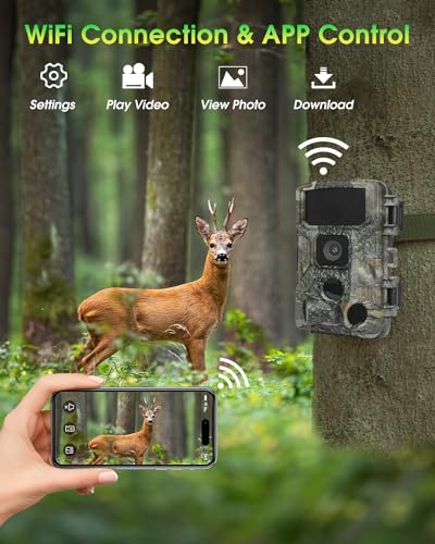 4K 64MP WiFi Trail Camera with Night Vision, IP67 Waterproof K97750