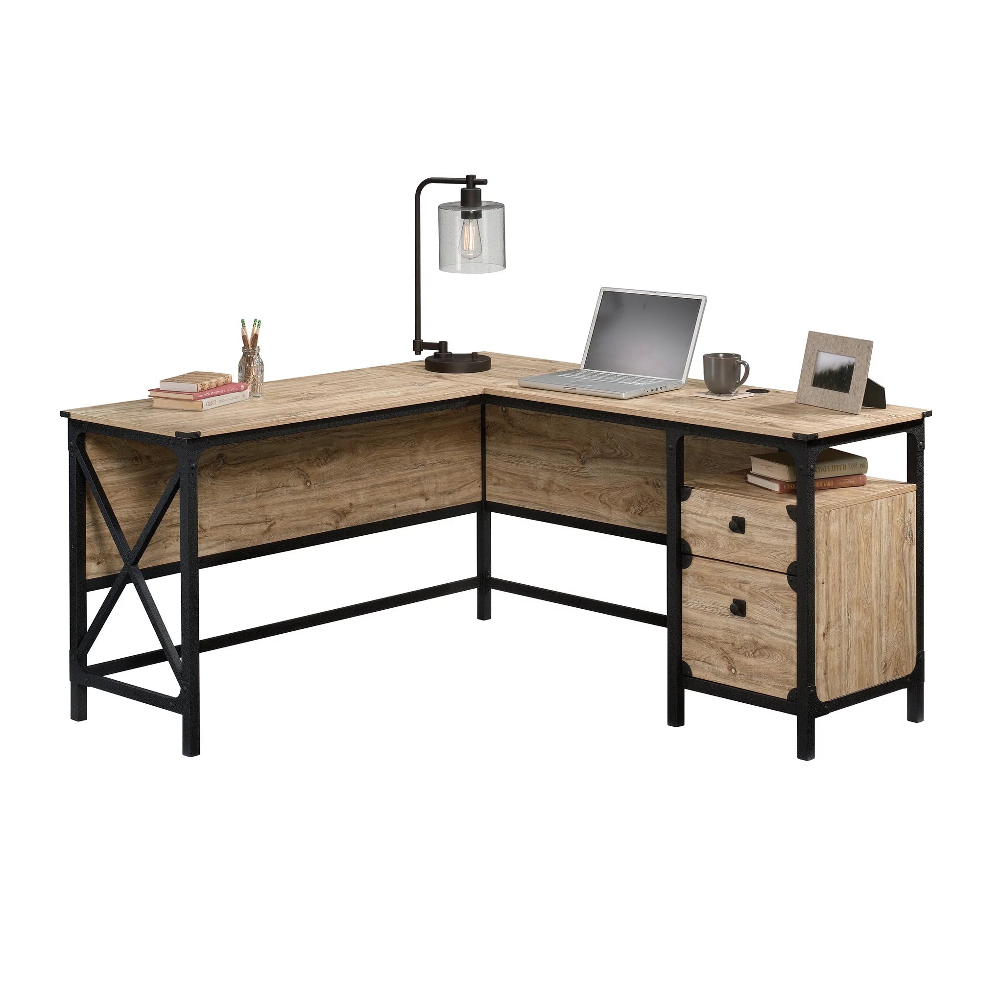 L-Desk, Milled Mesquite Finish S533636