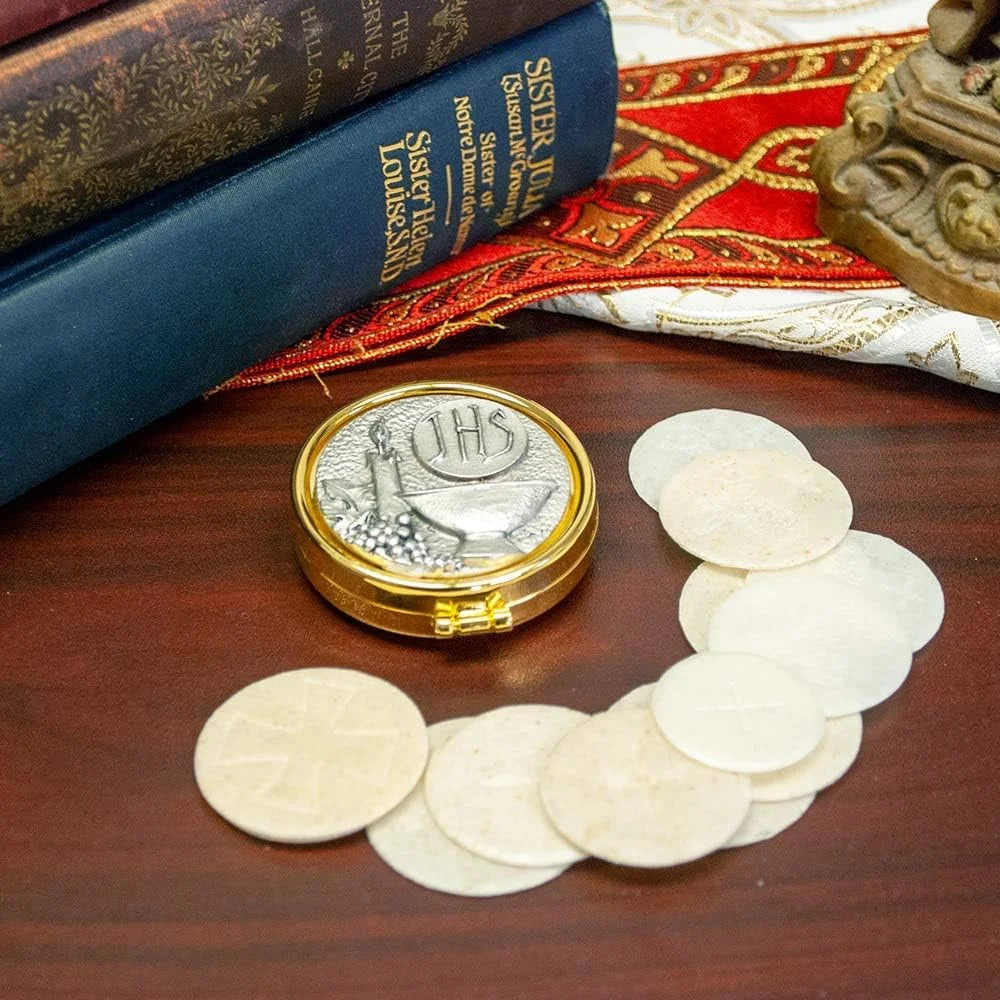 Communion Pyx for Clergy, Pewter, Large S205831