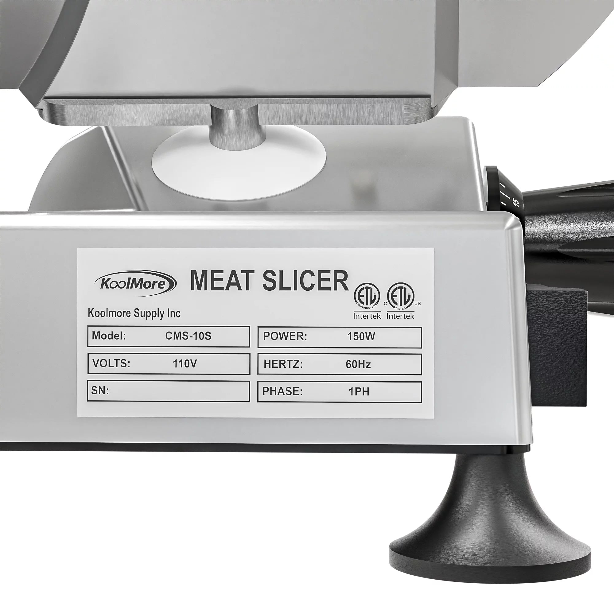 Commercial Deli Meat Slicer with 10" Carbon Steel Blade, Adjustable Thickness G4133