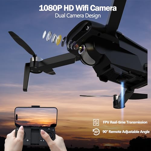 Drone with 4K Camera, Foldable FPV Quadcopter for Adults and Kids, 26 Mins Flight Time Y14058
