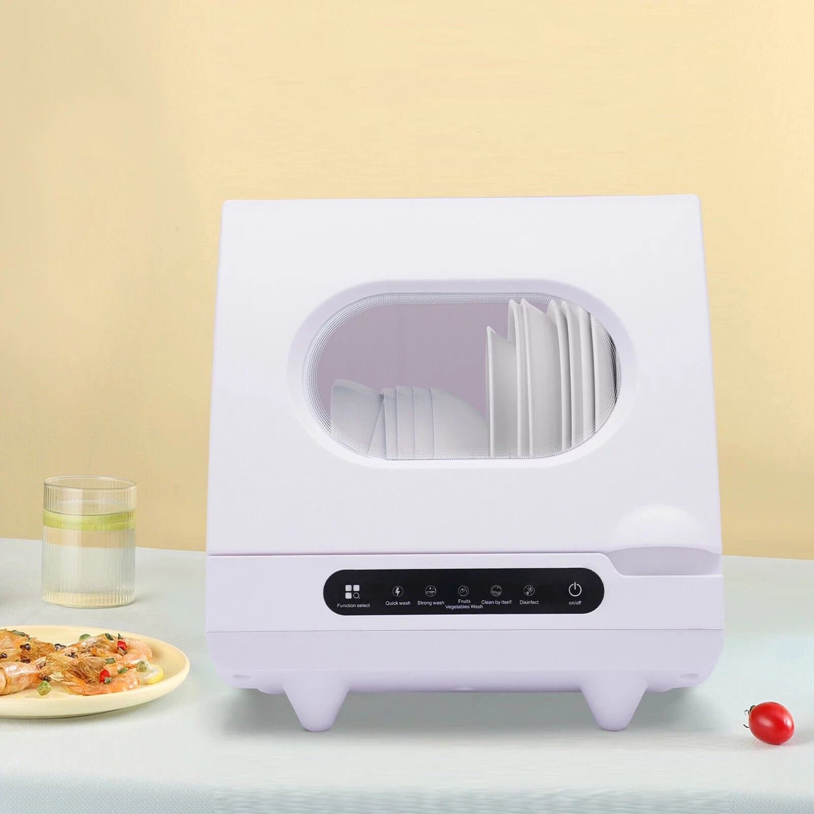 Portable Countertop Dishwasher, Compact 5 Programs Q383