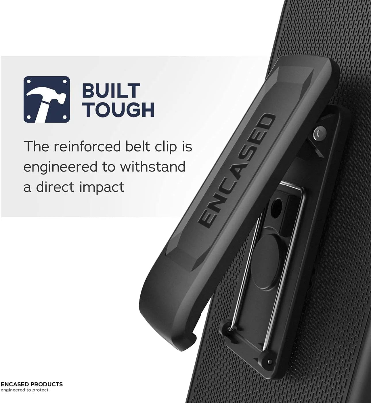 Belt Clip Case for Samsung Galaxy S22 Ultra, Full Body Protective Holster (Black) M96388