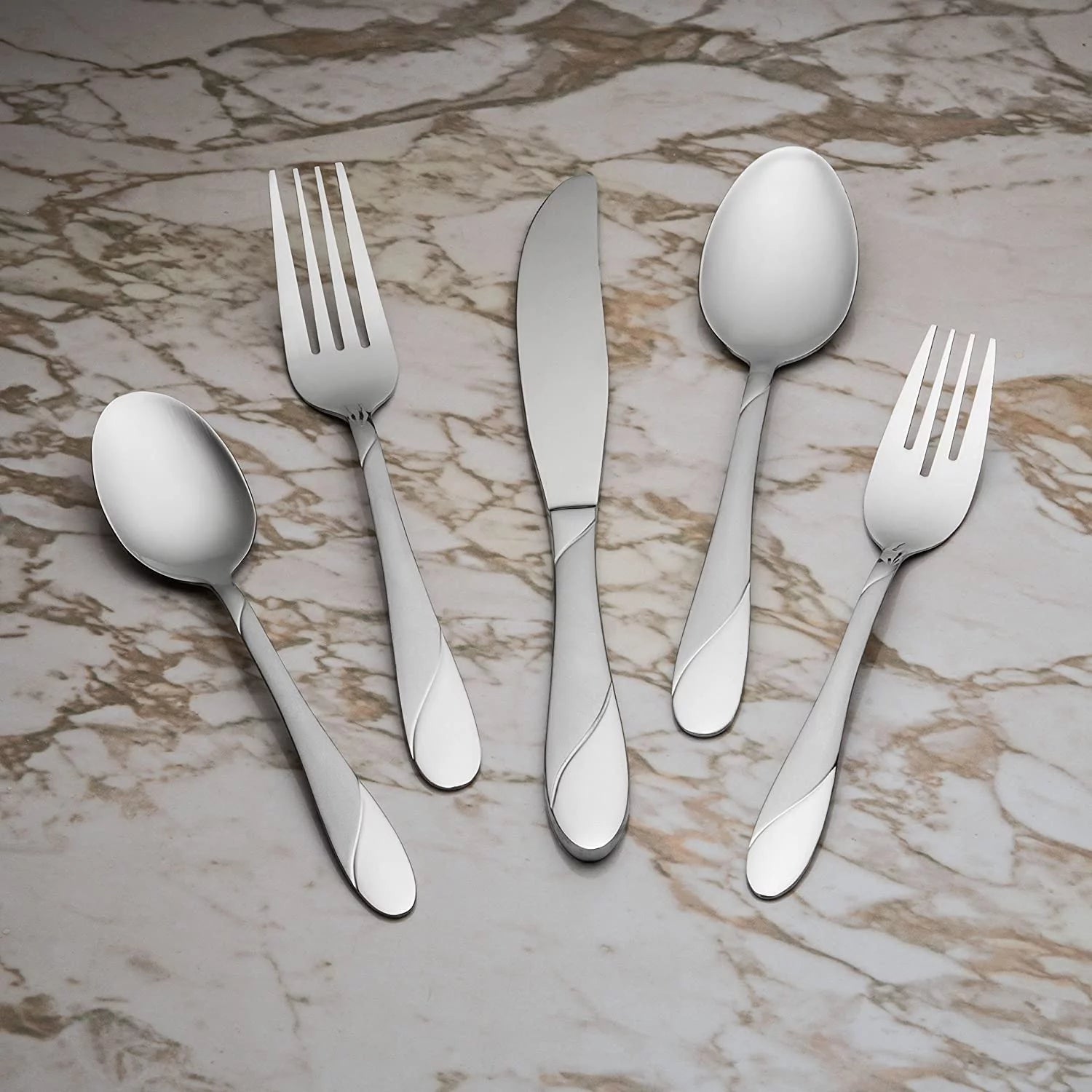 Stainless Steel Flatware Set, 20-Piece, Service for 4 F8838