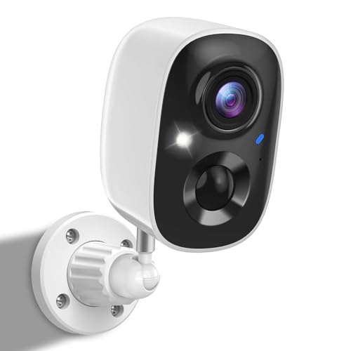 Wireless Outdoor Security Cameras with AI Motion Detection and 2K Color Night Vision A894906