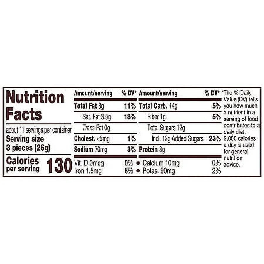 Dark Chocolate Peanut Butter Cups Candy, Individually Wrapped, 10.2oz Pack of 2 J847264