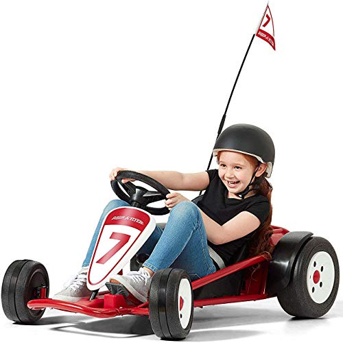 Kids Electric Go-Kart with Adjustable Seat, Grey X830256