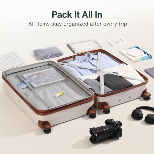 3 Piece Hardside Expandable Luggage Set with TSA Lock Spinner Wheels L24758
