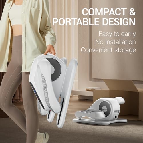 Under Desk Elliptical Machine, Portable Seated Leg Exerciser with Remote Z85620