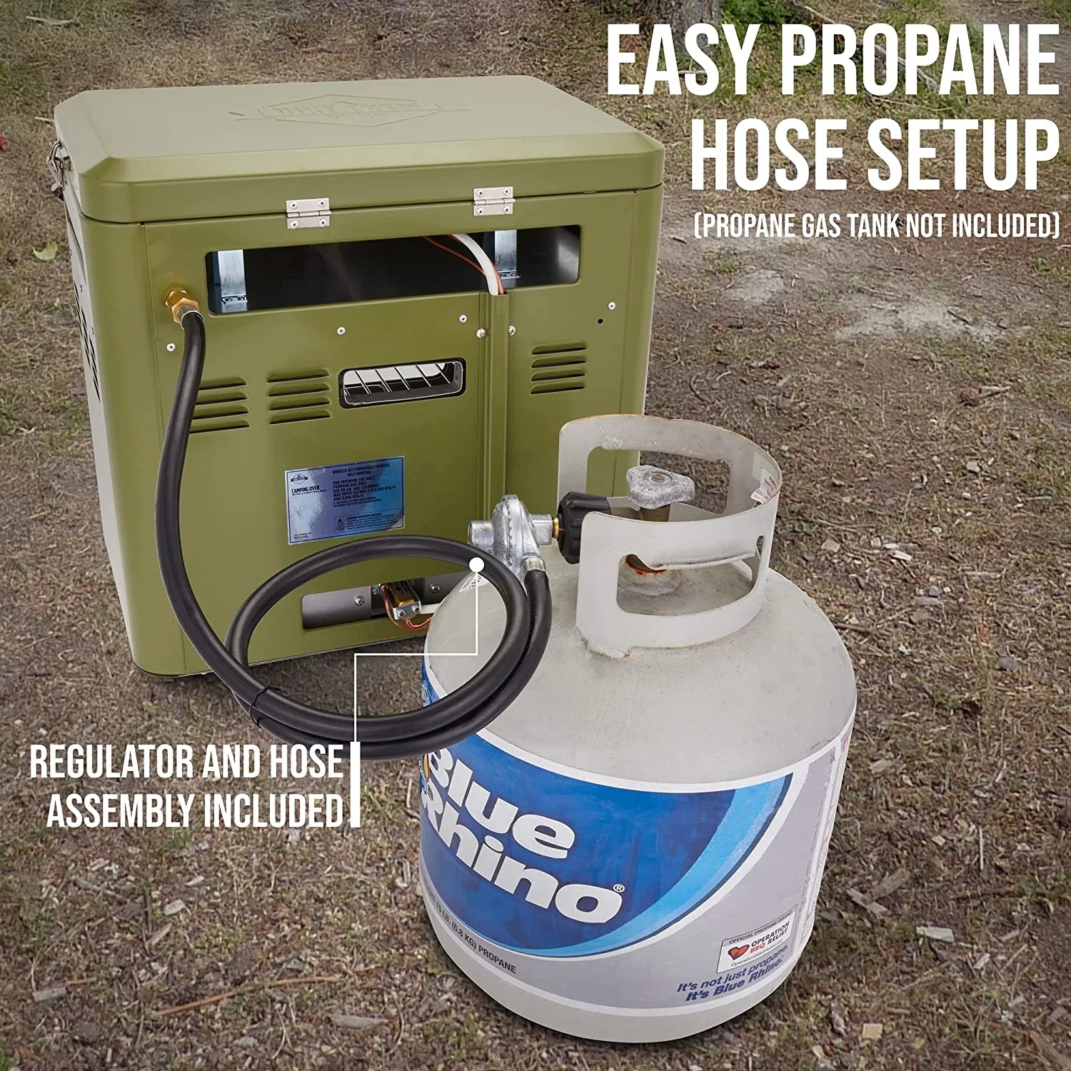 2 Burner Portable Propane Camping Stove with Carry Bag Y322358