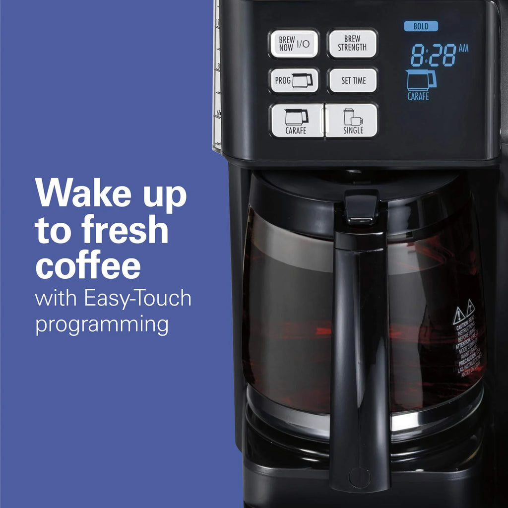 2-Way Coffee Maker, Single Serve & 12-Cup Pot, Black R930175