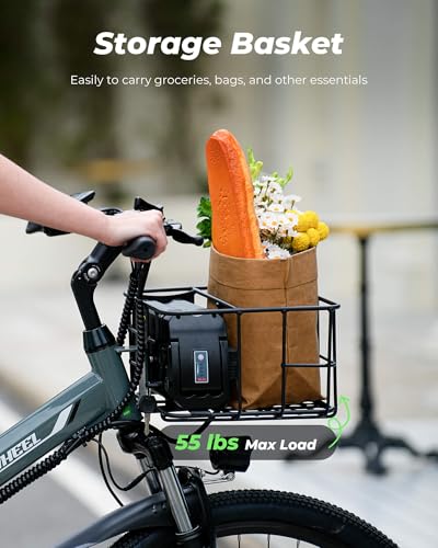 Folding Electric Bike for Adults 500W with Full Suspension, 7-Speed, 26" I199748