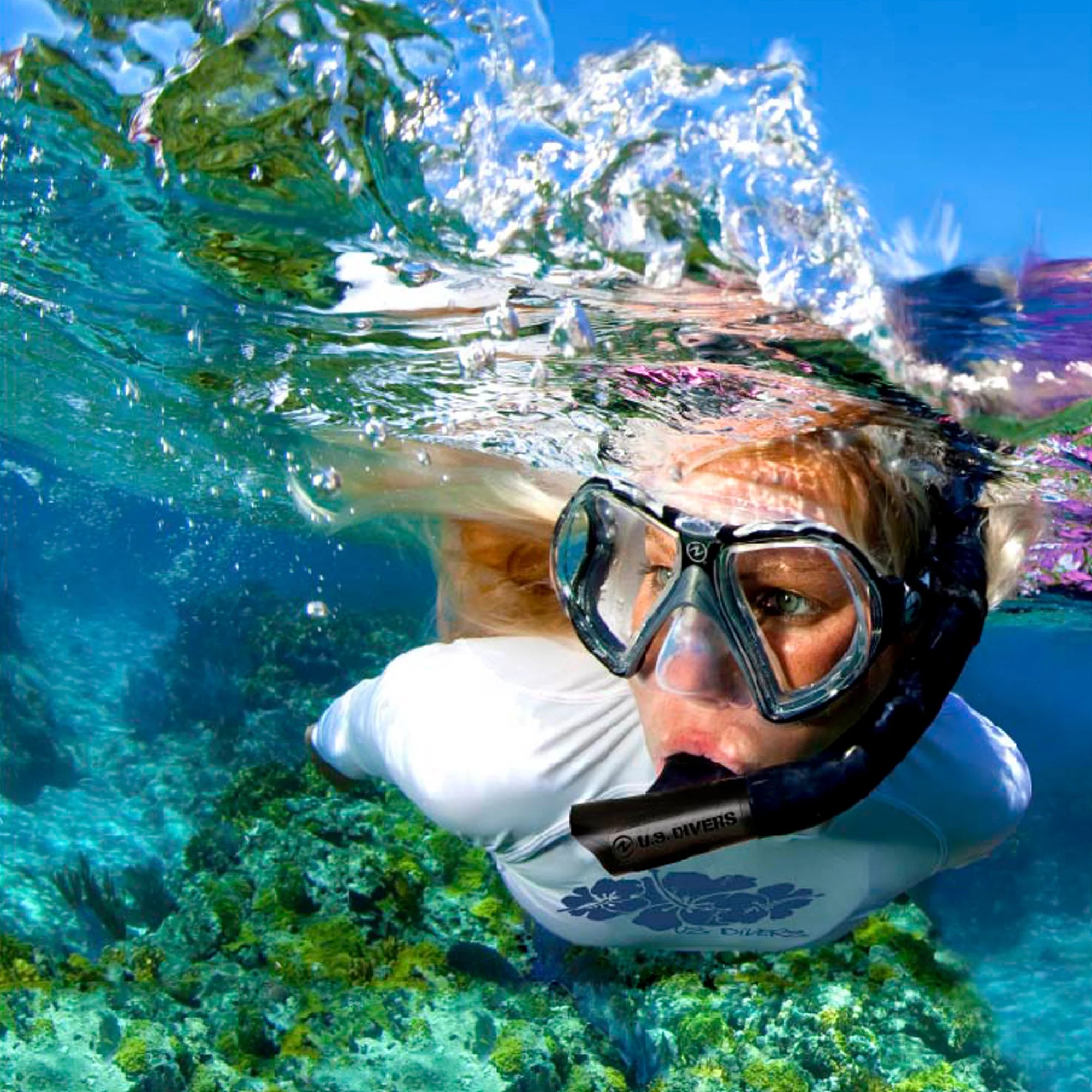 Mask, Snorkel, Fins and Bag Set X6071