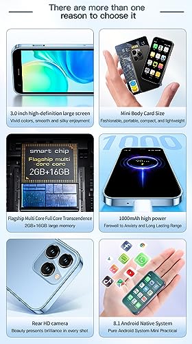 Mini Smartphone 3.0 Inch Unlocked 3G Dual SIM Mobile Phone (Purple) H48606