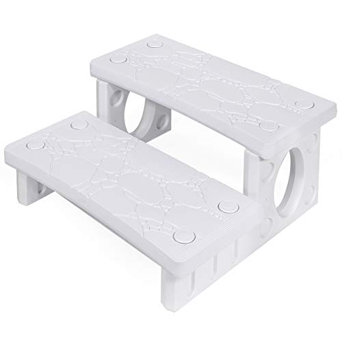 2-Step Spa Hot Tub Pool RV Deck Steps, Lightweight Sided Step K61240
