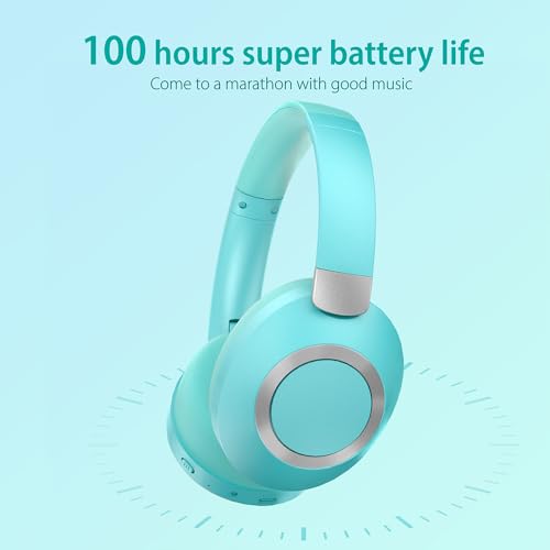 Wireless Over Ear Headphones with Active Noise Cancelling and Microphone T4812