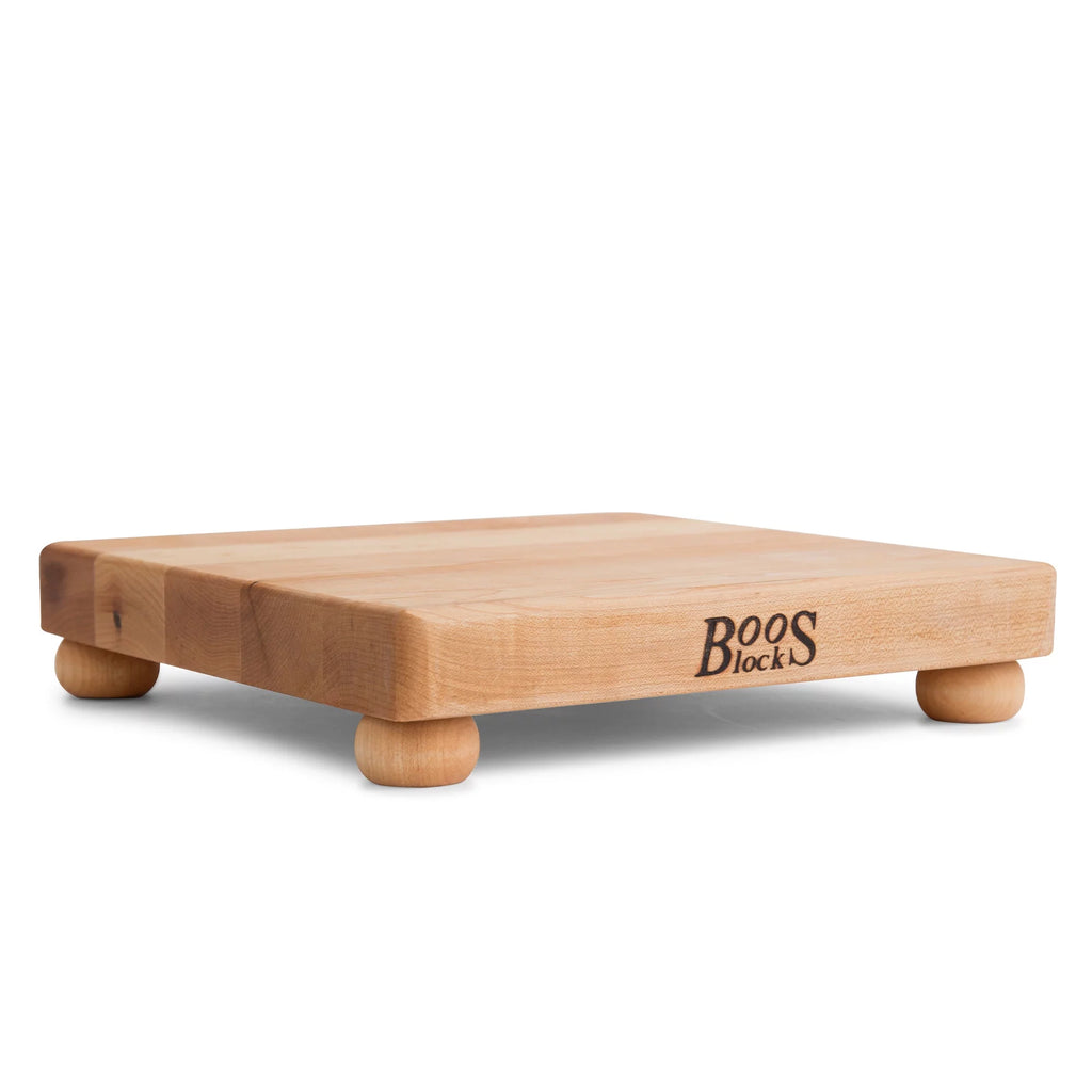 Maple Wood Cutting Board for Kitchen, 12" x 12" x 1.5" Z269565