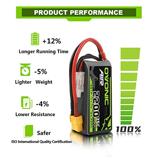 3S Lipo Battery 2200mAh 11.1V with XT60 Connector for RC Drone Helicopter L609418