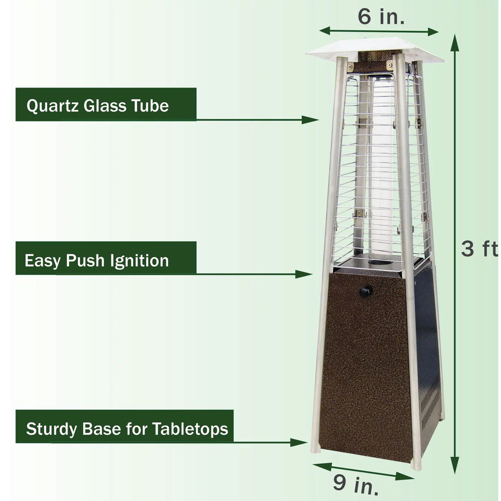 Mini Pyramid Tabletop Propane Patio Heater R490896