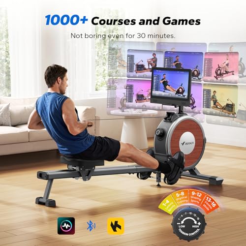 Magnetic Rowing Machine for Home, 16 Levels, Quiet Resistance, 350lbs Capacity Z5255