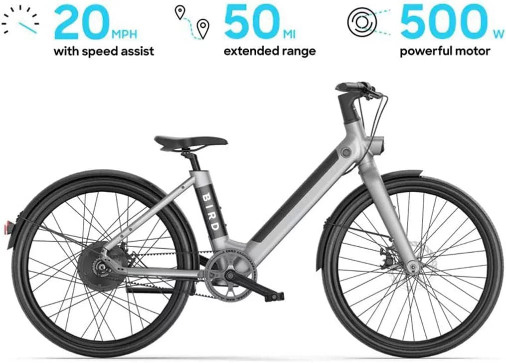 Electric Bike, 500W Motor, 50mi Range, 20mph Speed P20734