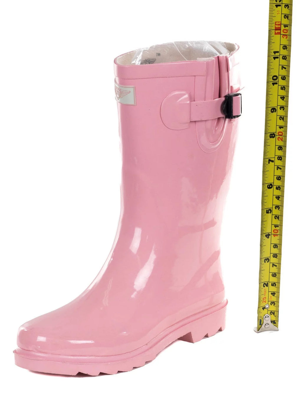 Women's Pink Mid-calf Rain Boots J412543