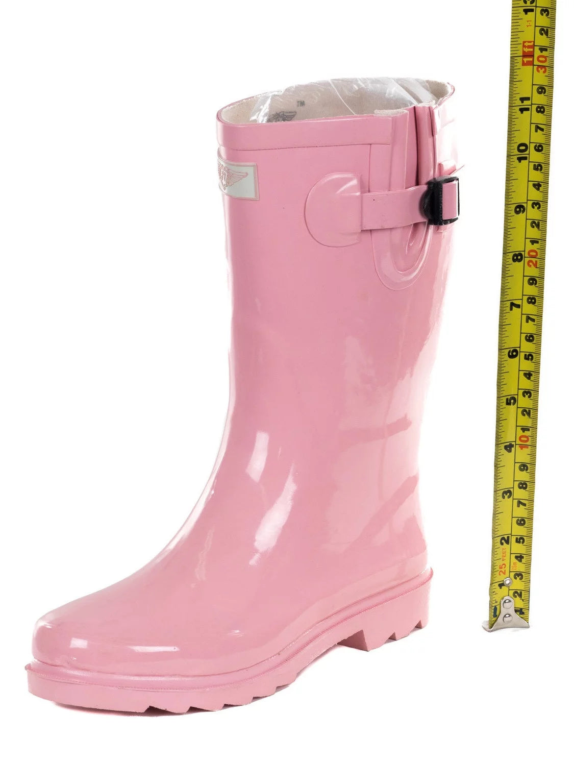 Women's Pink Mid-calf Rain Boots J412543
