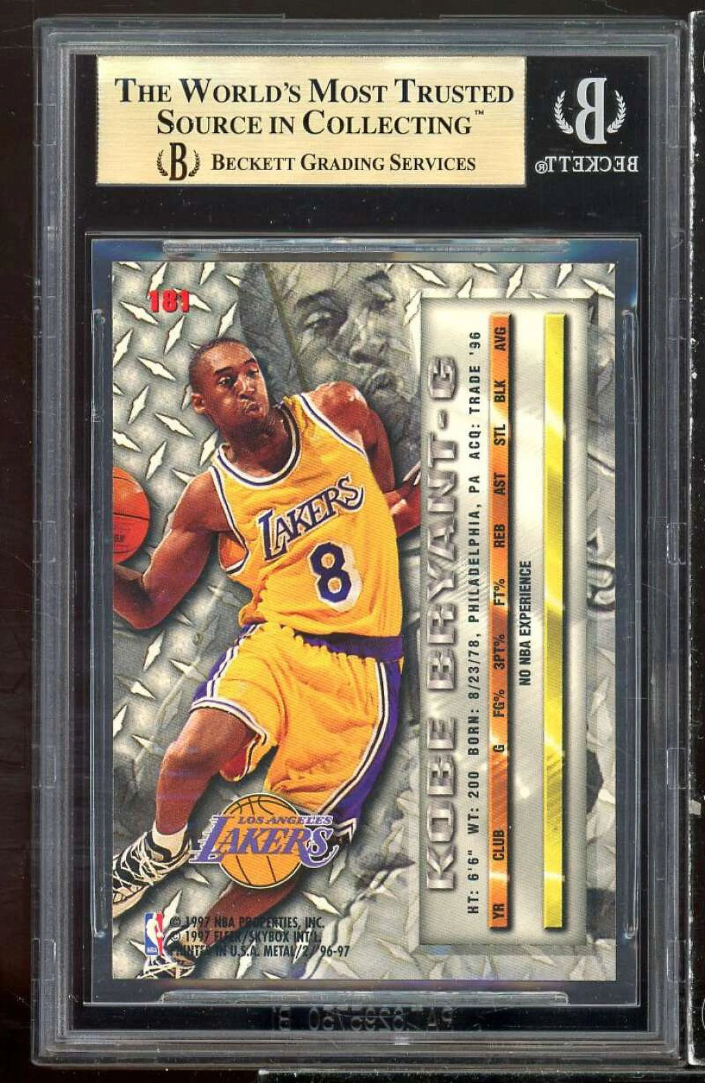 1996-97 Metal #181 Rookie Card BGS 9.5 Q711