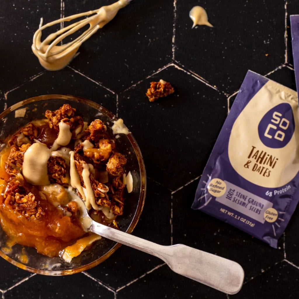 Artisanal Tahini Jars with Tahini & Dates Squeeze Packs, Gluten-Free H88790